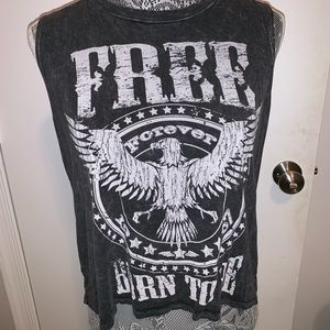 Acid-Wash Muscle Tee